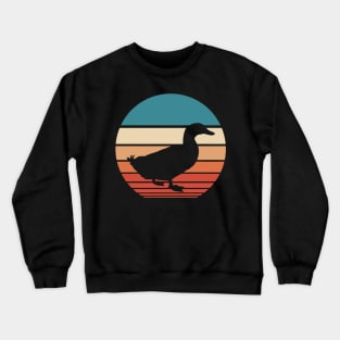 Duck Retro Sunset Crewneck Sweatshirt